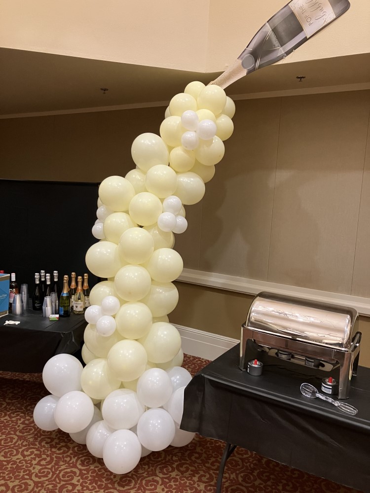 Balloon Champagne Waterfall