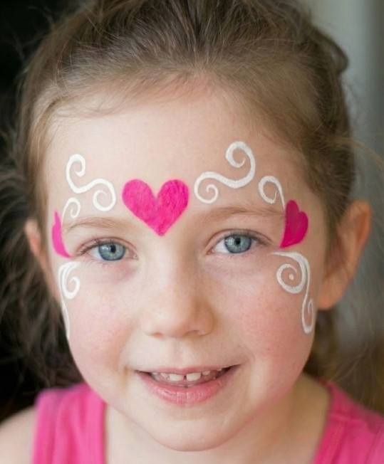Heart Crown Face Paint