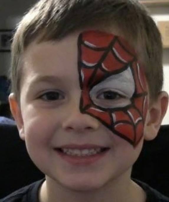 Spiderman Face Paint