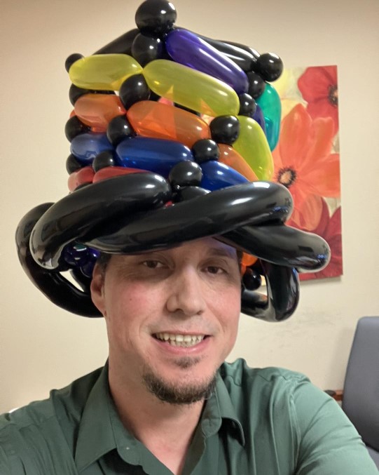 Multi-Color Balloon Top Hat